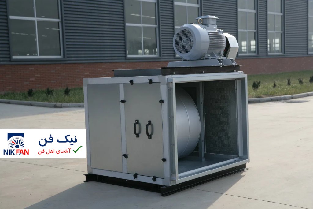 فن سانتریفیوژ کمصدا برای استخراج دود با ظرفیت هوای بزرگ، ایدهآل برای کاربردهای سفارشی در محیطهای صنعتی